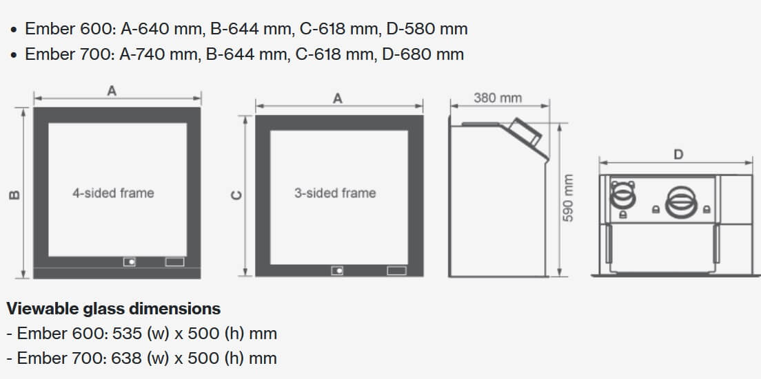 Rinnai Ember 600 Gas Fire