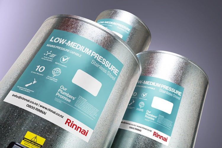 Rinnai Low Medium Pressure Stainless Steel Hot Water Cylinder