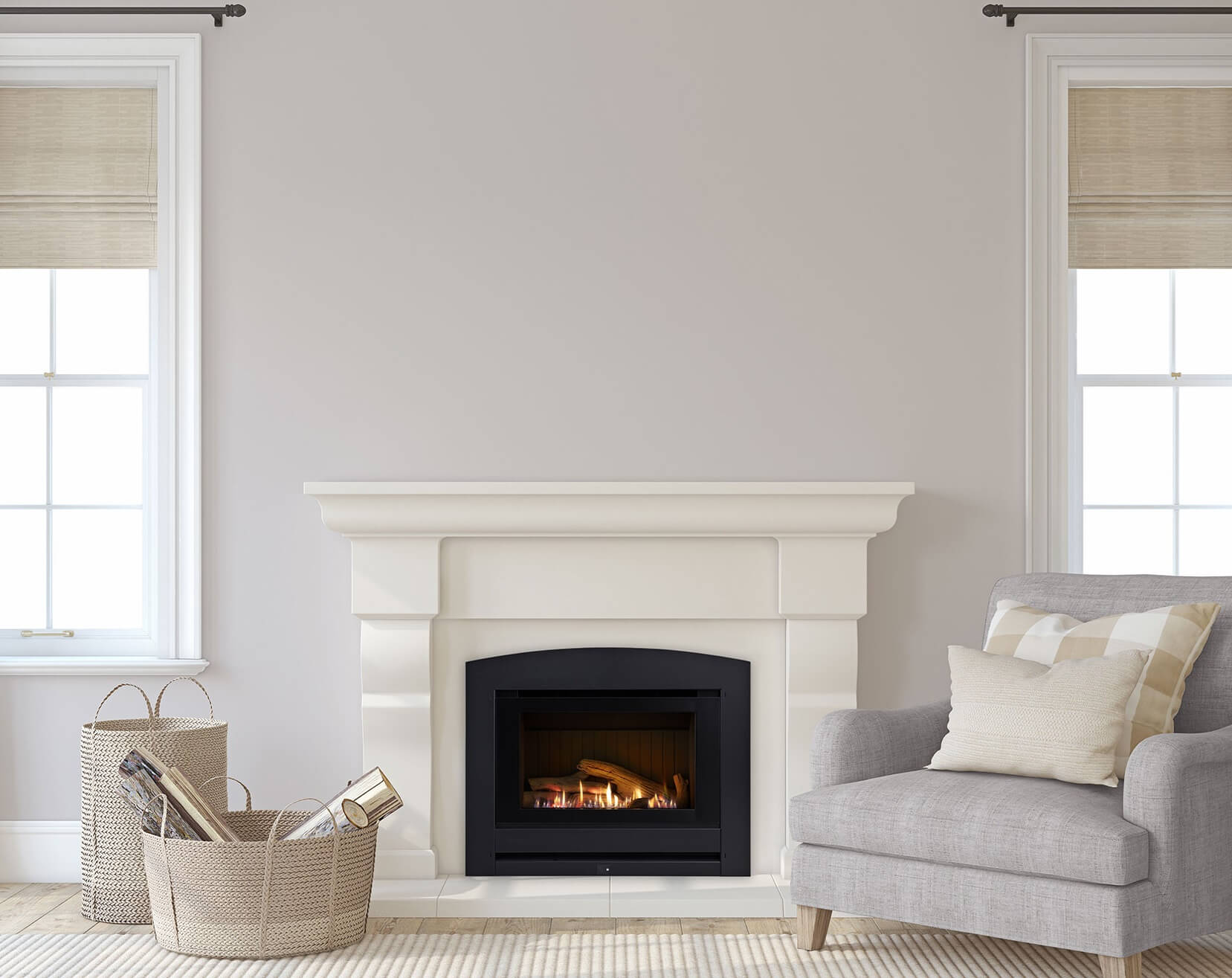 Novo Inbuilt Gas Fire