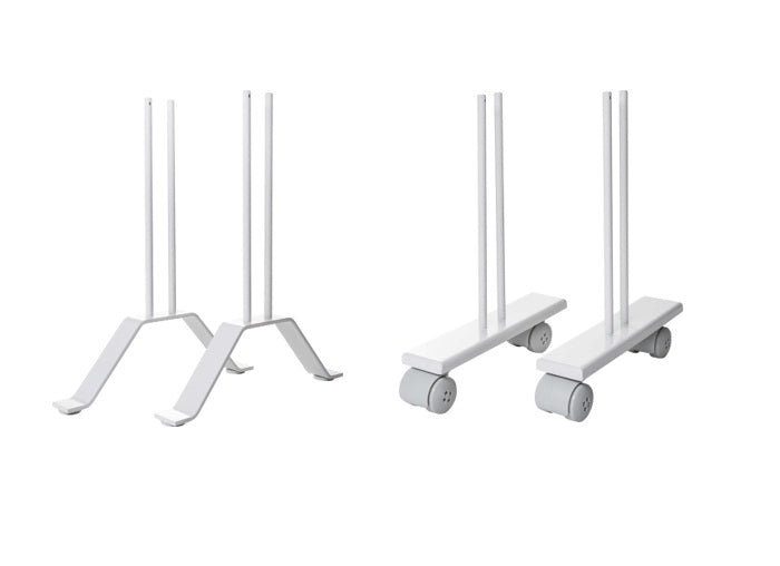 Radiator castors and feet